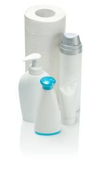  bottles tube and paper towel
