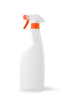 white bottle spray isolated