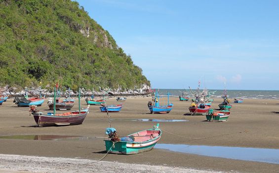 Fishing boats on the beach