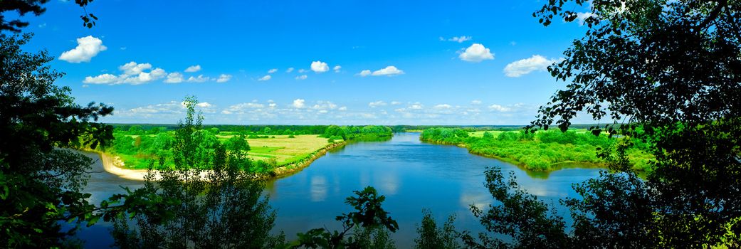 panoram of river view