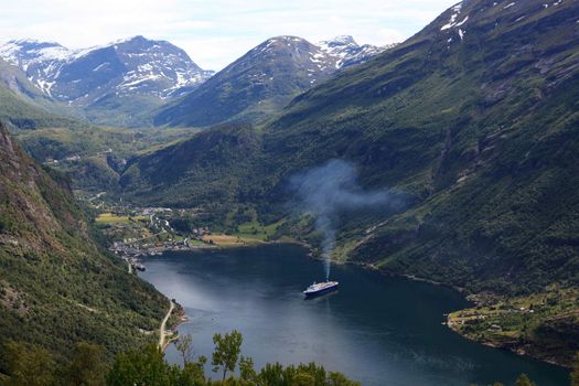 Geiranger is a very well known and famous place in the end of a Norwegian fjord