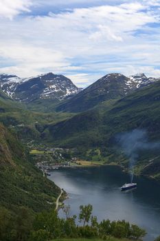 Geiranger is a very well known and famous place in the end of a Norwegian fjord