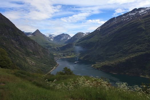 Geiranger is a very well known and famous place in the end of a Norwegian fjord