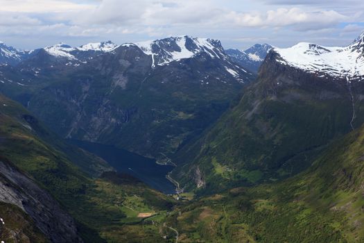 Geiranger is a very well known and famous place in the end of a Norwegian fjord