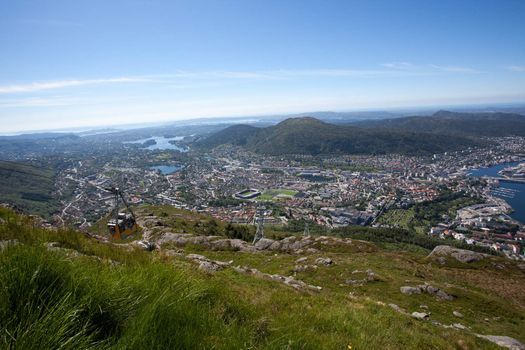 Taken from Ulriken in the city of Bergen, Norway