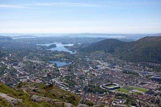 Taken from Ulriken in the city of Bergen, Norway