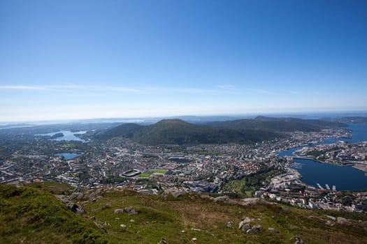 Taken from Ulriken in the city of Bergen, Norway