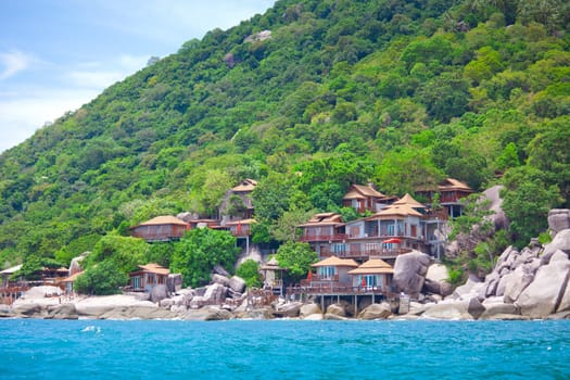 mountain resort and sea in Thailand