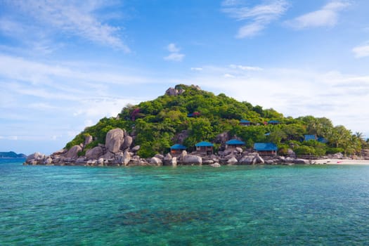 traditional village on the sea in Thailand