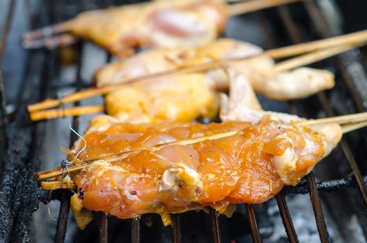 grill chiken in Thai food style