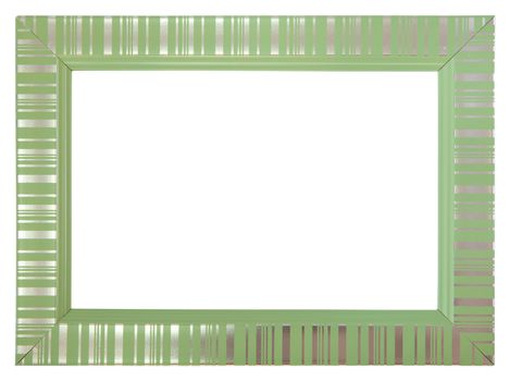 Green frame isolated on white background
