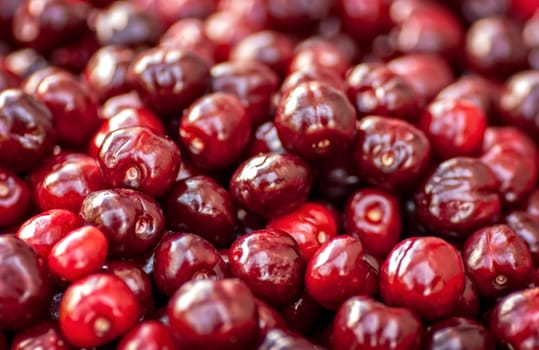 Seamless texture of cherries