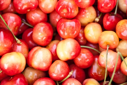 Seamless texture of sweet cherries