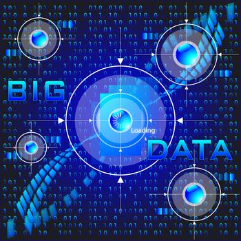 big data  loading on cyber world
