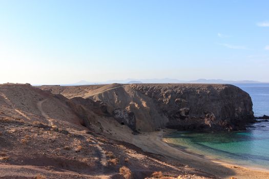 The picture belongs to a series of beautiful and regular Papagayo resort on the island of Lanzarote, Spain