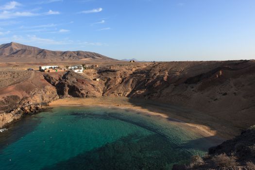 The picture belongs to a series of beautiful and regular Papagayo resort on the island of Lanzarote, Spain
