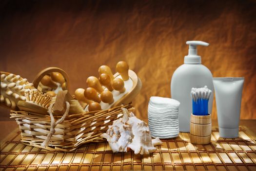 dark burn composition of care accessories