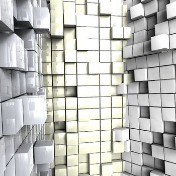 3D cubes background