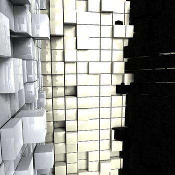 3D cubes background