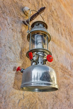 Arab street lanterns in the city of Dubai in the United Arab Emirates