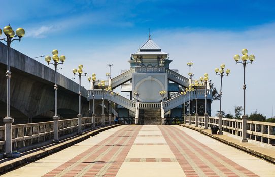 The Sarasin Bridge was built in 1970 to connect Phuket Island to mainland Thailand.