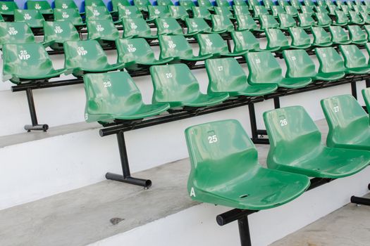 green football Stadium seats 