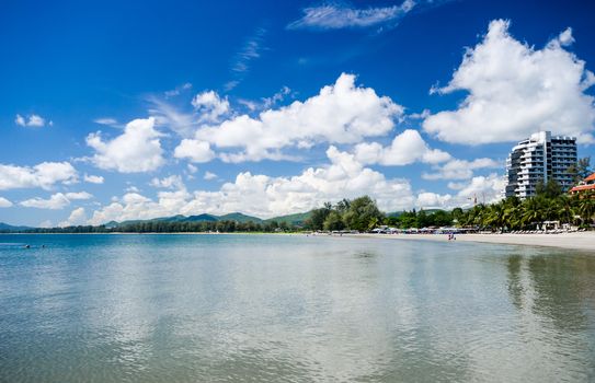 beautiful Hua Hin beach in Thailand