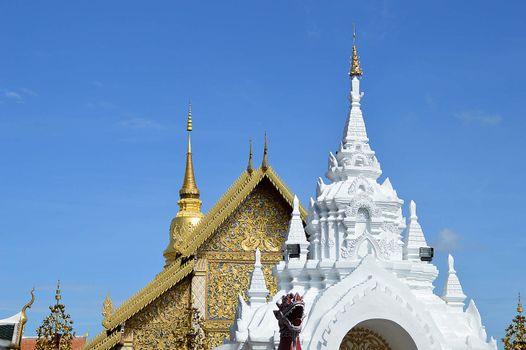 Thai Buddhist Temple, Wat pra that Haripunchai, Lamphun Thailand