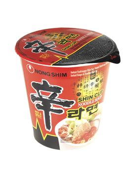 Carton of Instant Noodle Soup