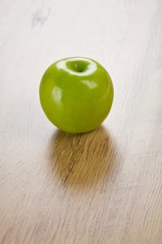 one green apple