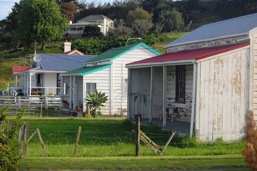 Old retro timber houses, Dargaville, North Island, New Zealand