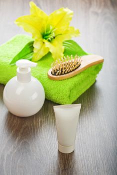 collection of bath articles
