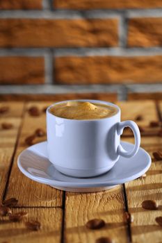 cup with espresso