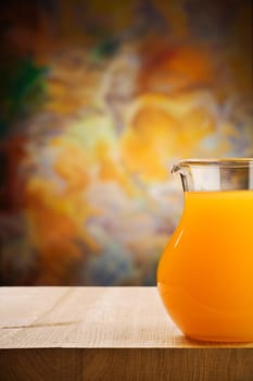 jug of the oranges juice