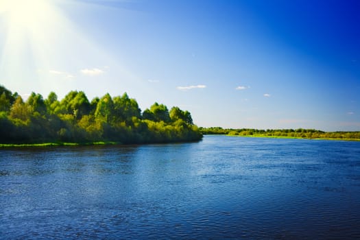 river and sky