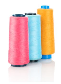 three spool of thread