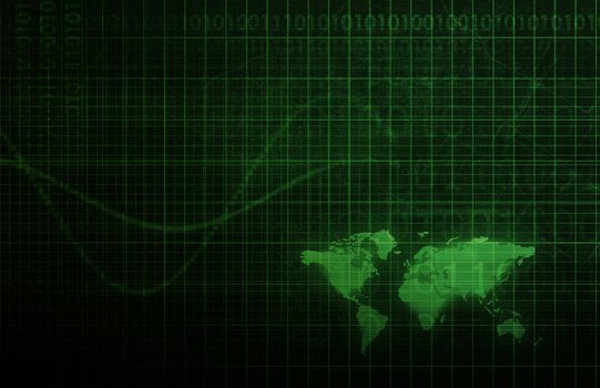 Technology Infrastructure as a IT Abstract Art