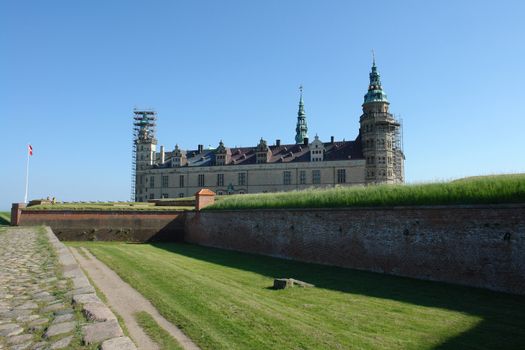 Kronborg Castle of Hamlet  by William Shakespeare Elsinore  Helsingor Denmark                                