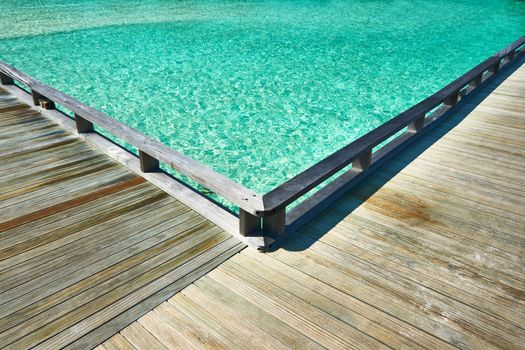 Jetty by the sea background