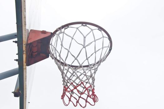empty basketball hoop
