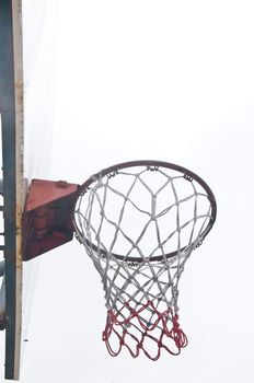 empty basketball hoop