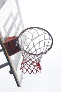 empty basketball hoop