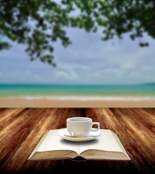 Drink coffee and read book with nice sea view