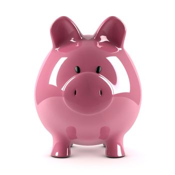 Piggy bank isolated on white background