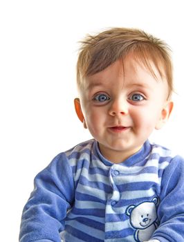 Lovely baby smiling to the camera