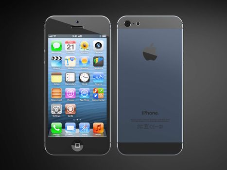 Iphone 5 back and front view