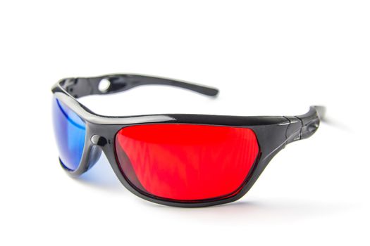 3d glasses  on white background