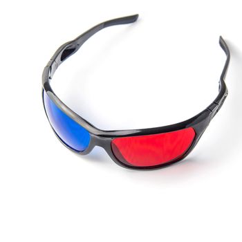 3d glasses  on white background