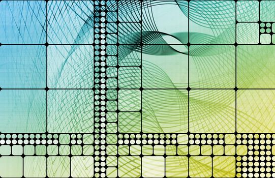 Futuristic Background as a Network Concept Art