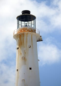 a close up image of a lighthouse in the Bahamas